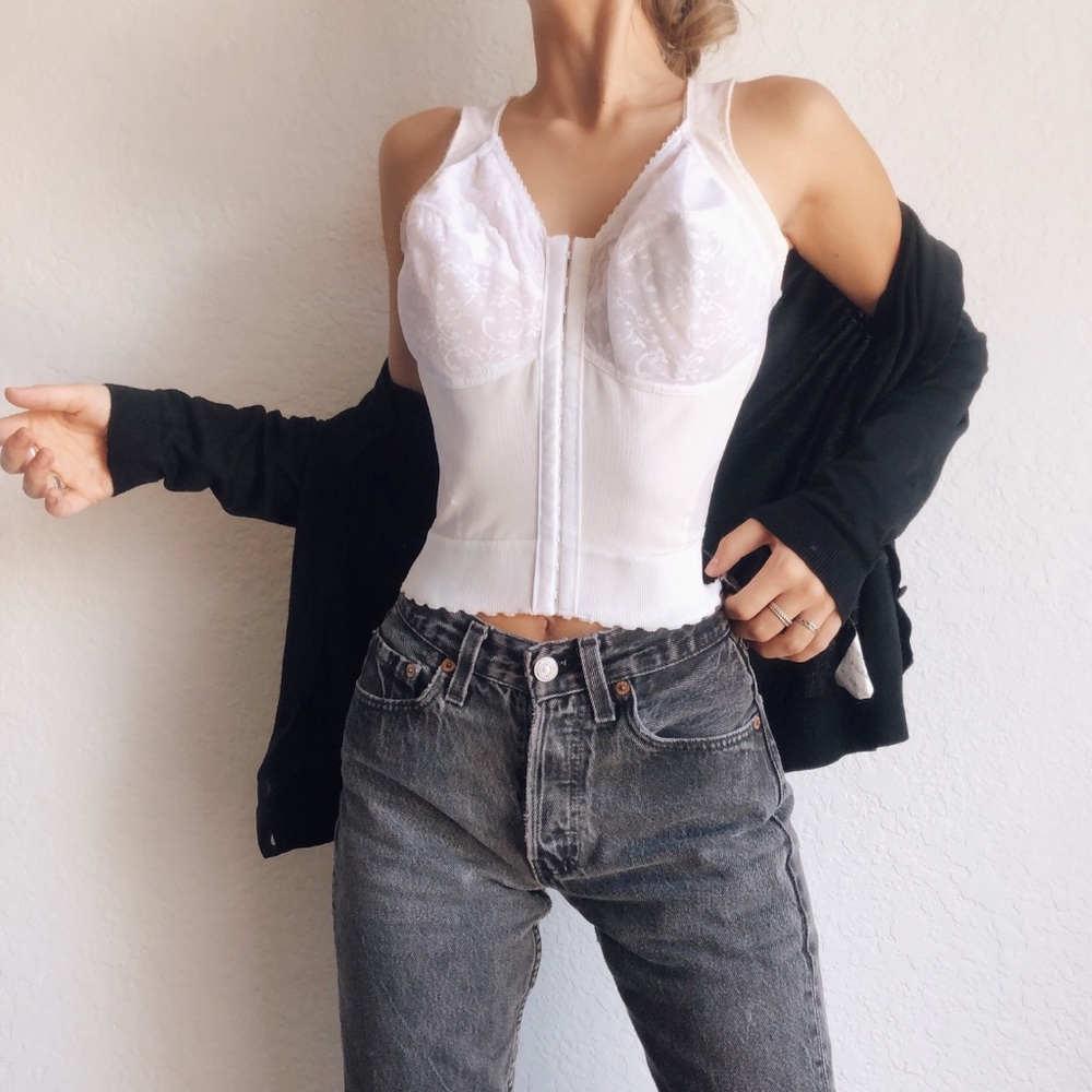Vintage 1960s Bullet Bra Corset